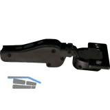 LAMP� Schwerlast M�bel Scharnier 95�, Mittelanschlag, mit Feder, schwarz