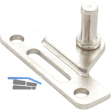 LAMP� Adapter NSD f�r Alurahmenprofil schmal, Stahl vernickelt