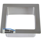 LAMP� Einwurfrahmen eckig 108 x 108 mm Edelstahl