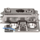 LAMP� Kreuzmontageplatte J95, Schrauben, Distanz 0 mm, vernickelt