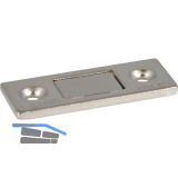 LAMP� Magnetschnapper MC-159, ultrad�nn, 4kg, Stahl vernickelt