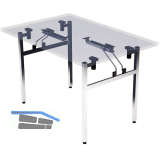 CORBETTA Klapptischgestell Flexo 3, Breite 600 mm, verchromt