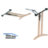 Klapptischgestell 820 - Buche roh/schwarz beschichtet