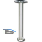 Barhockergestell Pisa 1 - Edelstahl matt geschliffen