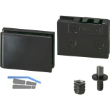 LAMP�Glast�rscharnier GS-GH5, Glas 5-6 mm; 48x33 mm, Zamak schwarz