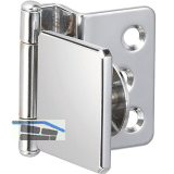 LAMP�Glast�rscharnier GH34-8CR-K, Glas 4-6 mm; 38x38 mm, Stahl verchromt eckig