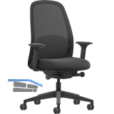 INTERSTUHL B�rodrehstuhl Hej HJ116 schwarz