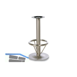 Barhockergestell Imst 2 - Edelstahl matt geschliffen