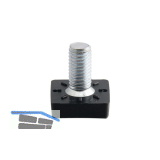 H�henverstellschraube Teller quadratisch Gewinde M8 x 15