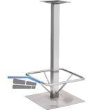 Plattenstehtischgestell Fu�st�tze Bayreuth 1 - Edelstahl geb�rstet