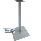 Plattenstehtischgestell Bayreuth - silberfarbig beschichtet