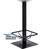 Plattenstehtischgestell Fu�st�tze Bayreuth 1 - schwarz beschichtet