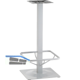 Plattenstehtischgestell Fu�st�tze Bayreuth 1 - silberfarbig beschichtet
