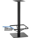 Plattenstehtischgestell Fu�st�tze Coburg 1 - schwarz beschichtet