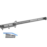 OMGE Tischplattenschiebebeschlag Surf 4300/1200 Einzelschiene, H�he 70, Stahl