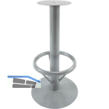 Barhockergestell Ramsau - silberfarbig beschichtet