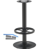 Barhockergestell Wiesbaden - schwarz beschichtet