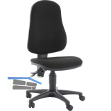 TOPSTAR B�rodrehstuhl Point 60 Bezug Stoff schwarz