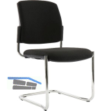 TOPSTAR Besucherstuhl BtoB 20 Polster chrom/schwarz