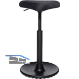 TOPSTAR Sitness Hocker H1, Bezug Stoff schwarz