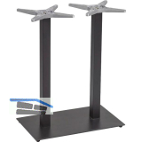 Plattenstehtischgestell Salzach-2-Bar schwarz beschichtet