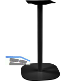 Plattentischgestell Slim, H�he 720, Bodenplatte 390x390, Stahl schwarz RAL 9005