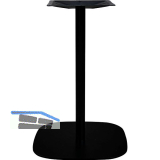 Tischgestell Slim, H�he 720, Bodenplatte 485x485, Stahl schwarz RAL 9005