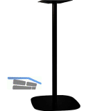 Tischgestell Slim, H�he 1070, Bodenplatte 485x485, Stahl schwarz RAL 9005