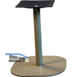 Plattentischgestell Slim, H�he 470, Bodenplatte 390x390, Stahl RAL-Farbe