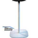 Tischgestell Slim, H�he 870, Bodenplatte 485x485, Stahl RAL-Farbe