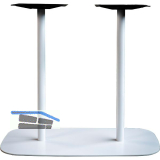 Plattentischgestell Slim, H�he 870, Bodenplatte 985x485, Stahl RAL-Farbe