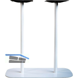 Plattentischgestell Slim, H�he 1070, Bodenplatte 985x485, Stahl RAL-Farbe