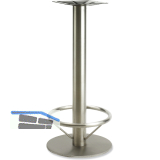 Plattenstehtischgestell Fu�st�tze Rondal 3 K - Edelstahl matt geschliffen