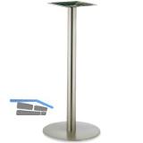 Plattenstehtischgestell Rondal 3 M - Edelstahl matt geschliffen