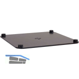 Verstellgleiter bei Tisch- und Barhockergestellen mit 8 mm Bodenplatte