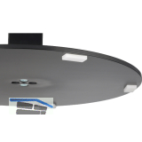 Kunststoffgleiter bei Tisch- und Barhockergestellen mit 8 mm Bodenplatte