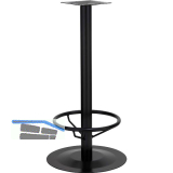 Plattenstehtischgestell Fu�st�tze Rondal 3 - schwarz beschichtet