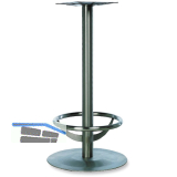 Plattenstehtischgestell Fu�st�tze Rondal 3 T - Edelstahl matt geschliffen