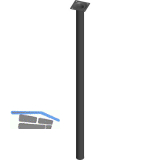 ELEMENT SYSTEM M�belfu� Rundrohr � 30 mm, L�nge 700 mm, Stahl schwarz