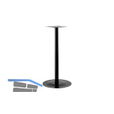 Plattenstehtischgestell Rondal 1 - schwarz beschichtet