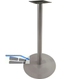 Plattenstehtischgestell Rondal 1 - Edelstahl matt geschliffen