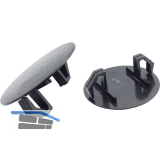 Lochblendstopfen rund DM 22 - 24 mm Kunststoff schwarz