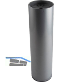 Dekorfu� Fu� � 80 mm, L�nge 290 mm, mit M10 Gewinde, Stahl silber RAL 9006