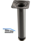 Dekorfu� Fu� � 30 mm, L�nge 160 mm, Stahl, Edelstahl Effekt