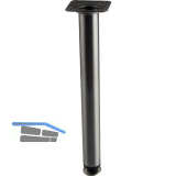 Dekorfu� Fu� � 30 mm, L�nge 290 mm, Stahl Edelstahl Effekt