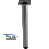 Dekorfu� Fu� � 30 mm, L�nge 290 mm, Stahl silber RAL 9006