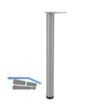 CAMAR Tischfu� rund 60 x 690 mm Edelstahl