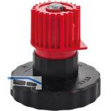 CAMAR Sockelverstellfu� Unicomatic 60 mm Kunststoff schwarz/rot