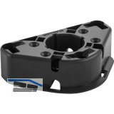 CAMAR Oberteilgleiter Unico Einschrauben mit Rand Kunststoff schwarz