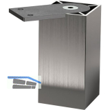 Sockelfu� Capri 50 100 mm Aluminium Edelstahl-Effekt